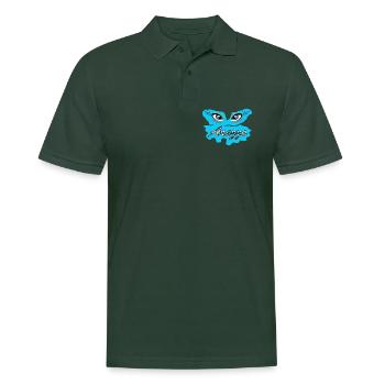 Arezza Blue Eyes-Logo auf Splash - Männer Poloshirt - Tannengrün - Vorne - Nico (186cm)