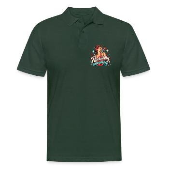Rockabilly-Sänger – Sing It Loud 1952 - Männer Poloshirt - Tannengrün - Vorne - Nico (186cm)
