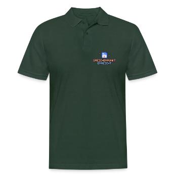 Floppy Pixel Speicherpunk - Männer Poloshirt - Tannengrün - Vorne - Nico (186cm)
