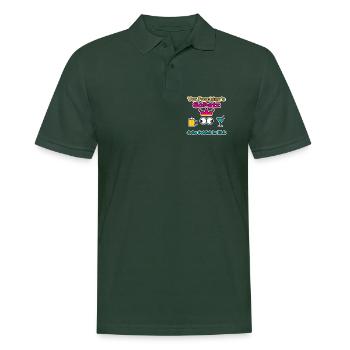 Ver-Fasching´s- Schatz: Auch dein Getränk im Blick - Männer Poloshirt - Tannengrün - Vorne - Nico (186cm)