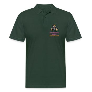 Ver-Fasching´s-Schatz: Da entgeht kein Getränk - Männer Poloshirt - Tannengrün - Vorne - Nico (186cm)