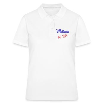 MISTRESS - Women's Polo Shirt - white - Front - Ailine (174cm)