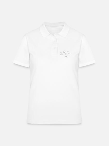 Baltrum. - Frauen Polo Shirt - Weiß