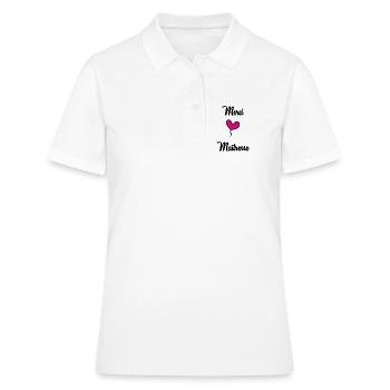 THANK YOU. MISTRESS. THANK YOU MISTRESS. MISTRESS - Women's Polo Shirt - white - Front - Ailine (174cm)