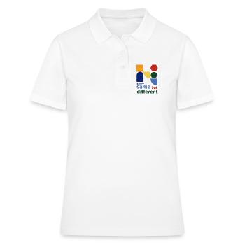 same same but different - Frauen Polo Shirt - Weiß - Vorne - Ailine (174cm)