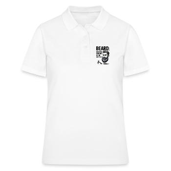BEARD: Weil Rasieren etwas für Aufsteiger ist - Frauen Polo Shirt - Weiß - Vorne - Ailine (174cm)