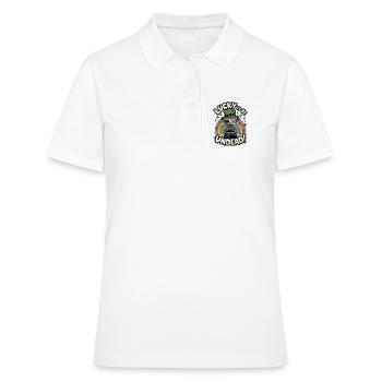 Lucky To Be Undead! - Women's Polo Shirt - white - Front - Ailine (174cm)