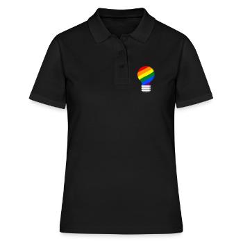 Gay Pride - Polo Femme - noir - Devant - Ailine (174cm)