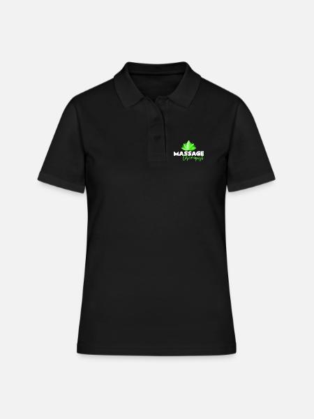 Massage - Polo Femme - noir
