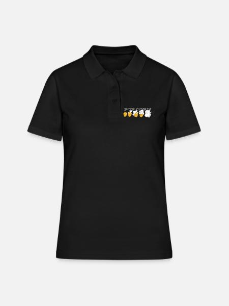 Évolution du pop-corn - Polo Femme - noir