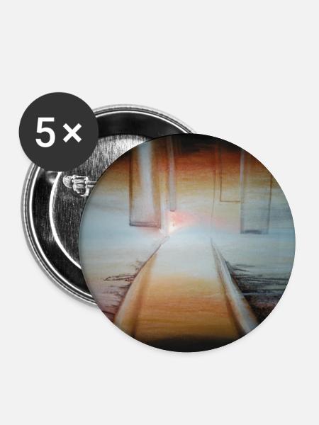 Tor zum Himmel? - Buttons klein 25 mm (5er Pack) - Weiß
