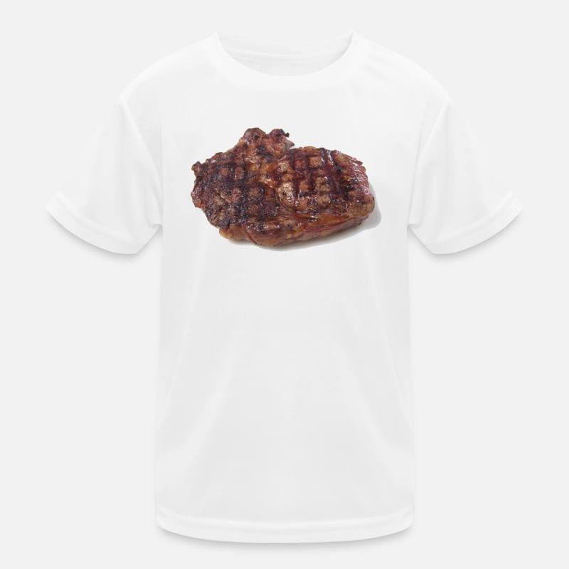 Steak - T-shirt sport Enfant - blanc