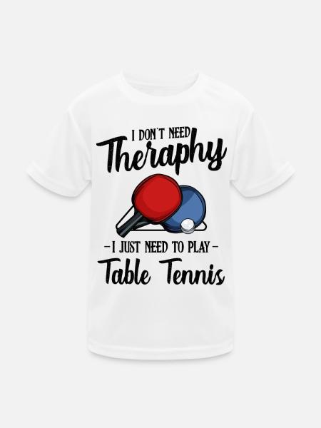 Table tennis - Kids Functional T-Shirt - white
