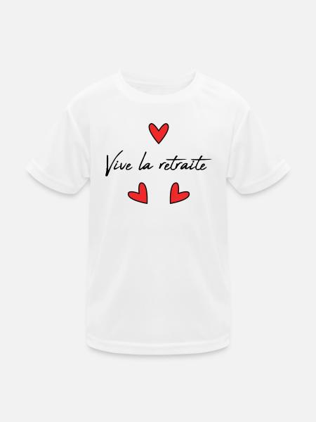 RETIREMENT. RETIREMENT. RETIRED. RETIREMENT - Kids Functional T-Shirt - white - Front