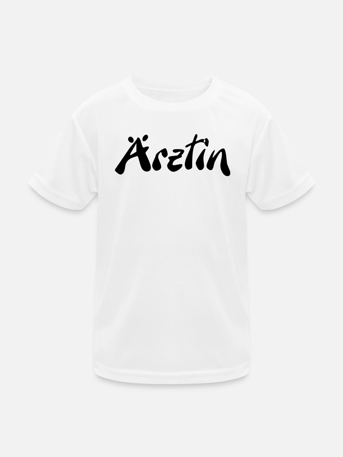 Ärztin - Kinder Funktions-T-Shirt - Weiß - Vorne