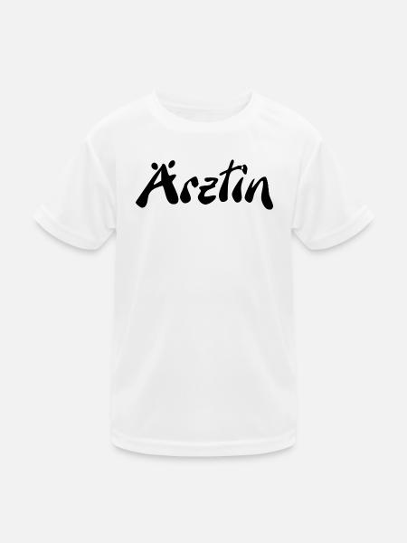 Ärztin - Kinder Funktions-T-Shirt - Weiß