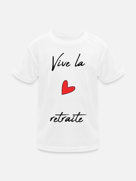 RETIREMENT. RETIREMENT. RETIRED. RETIREMENT - Kids Functional T-Shirt - white - Front