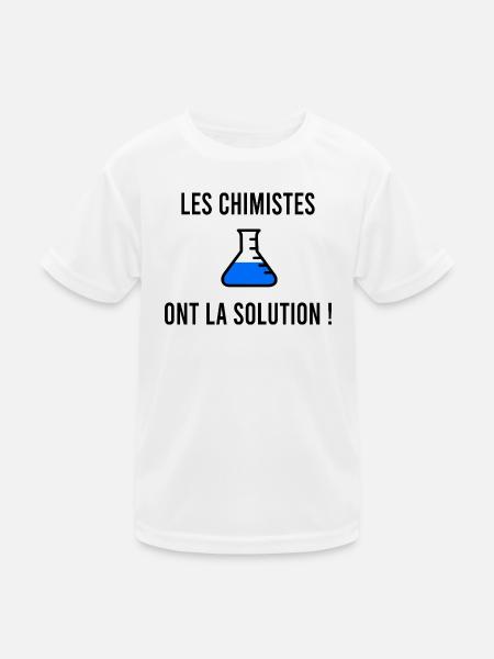 Humor von Chemikern - Kinder Funktions-T-Shirt - Weiß - Vorne