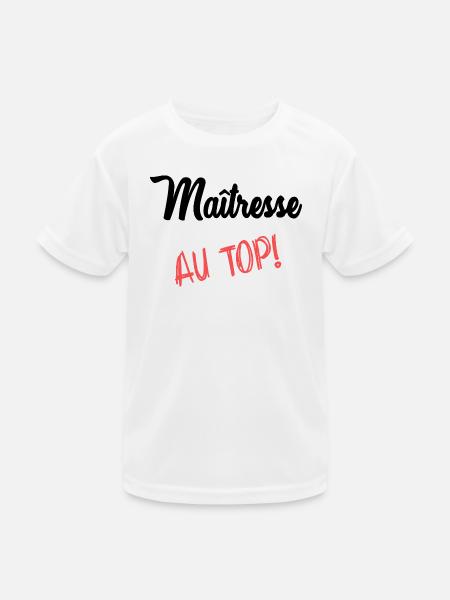 MISTRESS - Kids Functional T-Shirt - white - Front