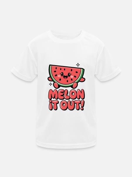 Melon It Out! - Kids Functional T-Shirt - white - Front