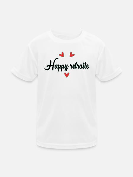 RETIREMENT. COLLEAGUE. RETIREMENT. RETIRED. RETIREMENT. - Kids Functional T-Shirt - white - Front