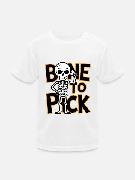 Bone To Pick - Kids Functional T-Shirt - white - Front