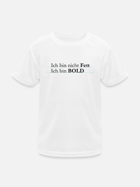 I'm Bold - Kids Functional T-Shirt - white - Front