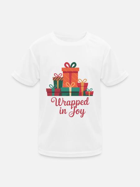 Wrapped In Joy - Kids Functional T-Shirt - white - Front