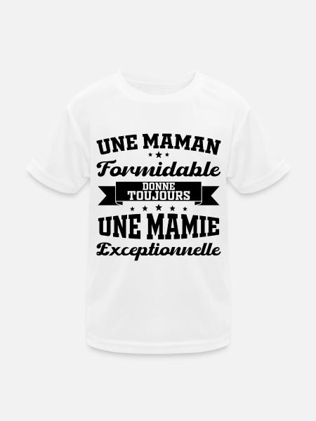 Gift for Grandma - An Exceptional Granny - Kids Functional T-Shirt - white - Front