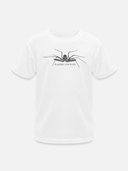 Geißelspinne - Amblypygi - Kinder Funktions-T-Shirt - Weiß