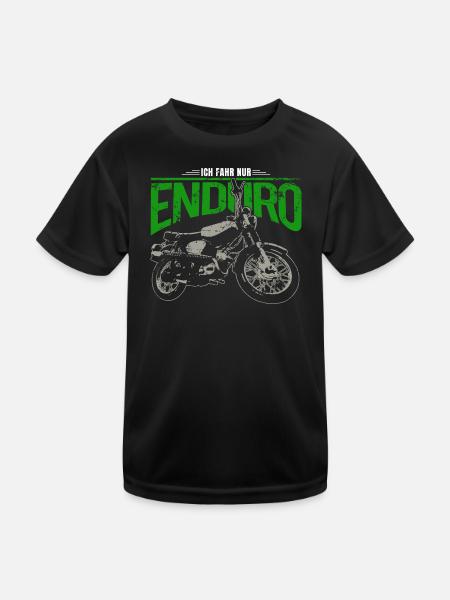 S51 Moped Enduro - Kult für Simson Liebhaber - Kinder Funktions-T-Shirt - Schwarz