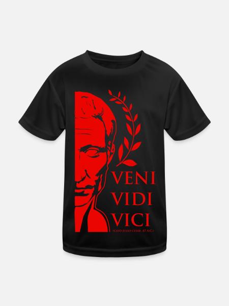 caesar 4 - Kids Functional T-Shirt - black - Front