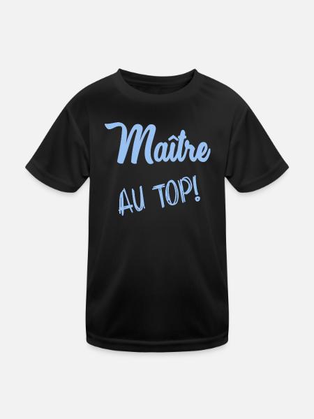 MASTER. MASTER - Kids Functional T-Shirt - black - Front