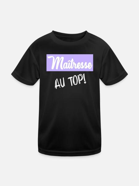 mistress - Kids Functional T-Shirt - black - Front