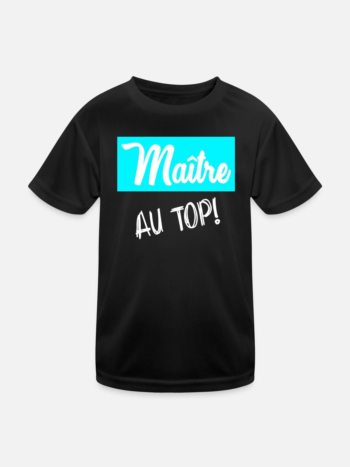 MASTER. MASTER - Kids Functional T-Shirt - black - Front