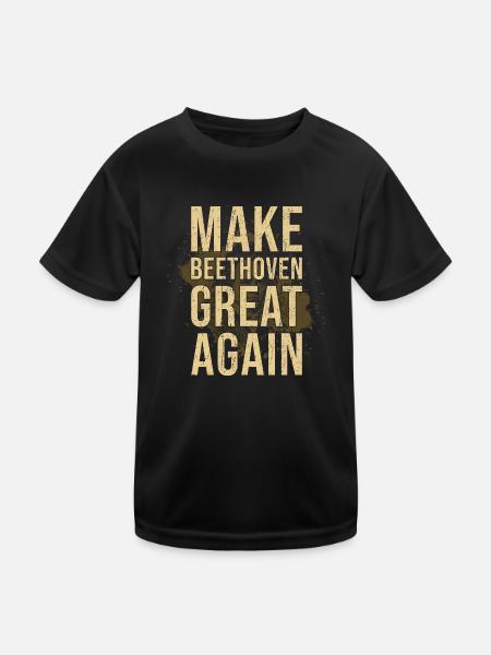 Beethoven - Kids Functional T-Shirt - black - Front