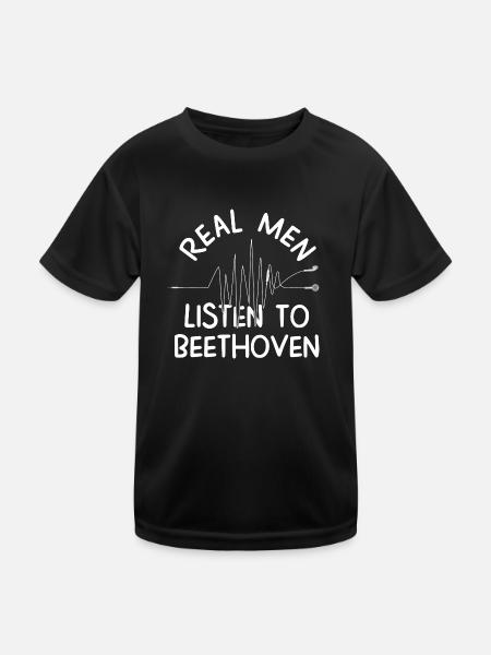 Beethoven - Kids Functional T-Shirt - black - Front