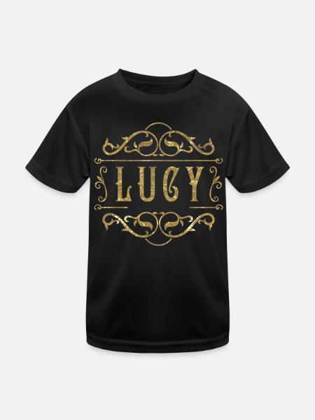 Lucy gold - Kinder Funktions-T-Shirt - Schwarz