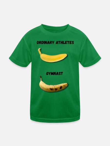  Ordinary Athletes vs Gymnast  - Kinder Funktions-T-Shirt - Kelly Green - Vorne