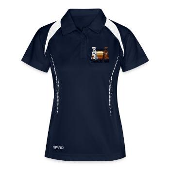 boxer - Women's Polo breathable - navy/white - Front