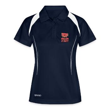 Melon It Out! - Women's Polo breathable - navy/white - Front