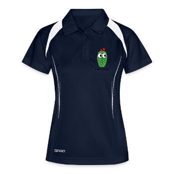 Câlins gratuits Cactus - Polo respirant Femme - marine/blanc - Devant