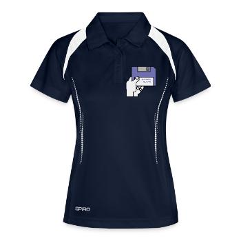 Work bench - Women's Polo breathable - navy/white - Front