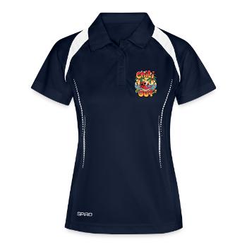 Chili Out - Women's Polo breathable - navy/white - Front