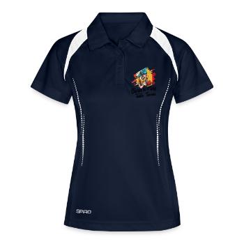 Table tennis - Women's Polo breathable - navy/white - Front