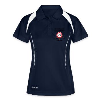 97. Geburtstag Schonend Behandeln Oldtimer Ist 97 - Frauen Polo atmungsaktiv - Navy/Weiß - Vorne