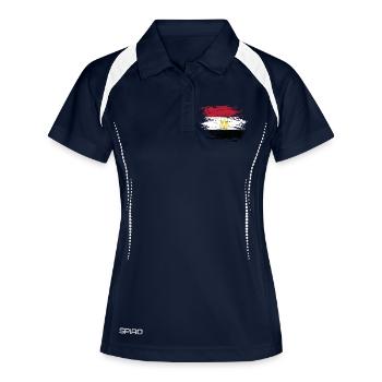 Egypt flag used - Women's Polo breathable - navy/white - Front