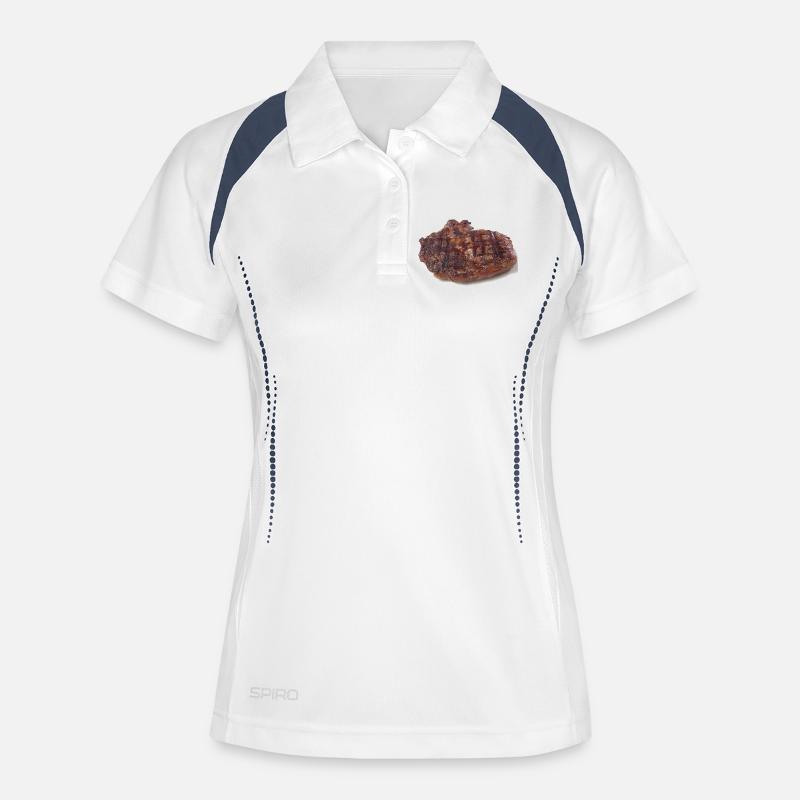 Steak - Women's Polo breathable - white/navy
