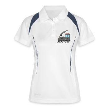 Train pour enfants gris - Polo respirant Femme - blanc/marine - Devant