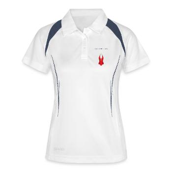 La piscine 1 - Polo respirant Femme - blanc/marine - Devant